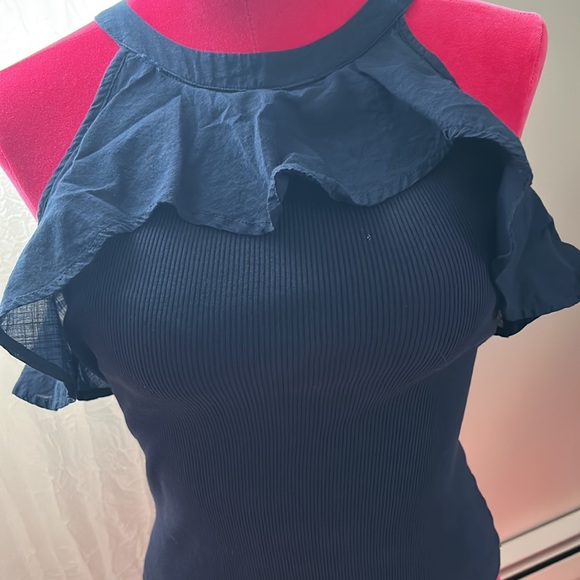 NWOT Maeve Ruffled Tank Blouse Top - Picture 2 of 6